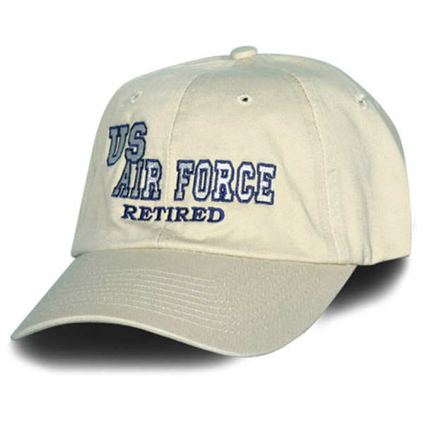 Us Air Force Retired Direct Embroidered Khaki Ball Cap North Bay Listings 0723