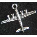 B-29 Sterling Tie Tack comes complete with a T-bar back. The picture shows a cha