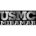 USMC MIRAMAR PLASTIC CHROME PLATED EMBLEM