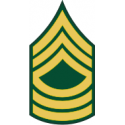 Army E-8 MSG Master Sergeant Decal