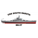 USS Alabama (BB-60) Decal 