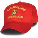 US Marine Corps Eagle Globe and Anchor Base Parris Island Direct Embroidered Red