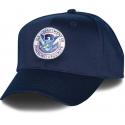 Homeland Security Logo Direct Embroidered Navy Ball Cap