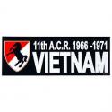 Vietnam 11th ACR 66-71 Bumper Sticker