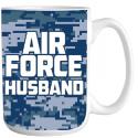 Air Force Husband Full Color Sublimation on 15oz Mug