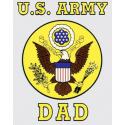 US Army Dad with Eagle Logo Decal