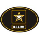 US Army Star Logo Oval Euro Style Decal 