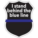  I STAND BEHIND THE BLUE LINE DECAL