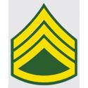 US Army E-6 SSG Rank Decal