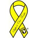 Army 101st Support Our Troops Ribbon Airborne Decal