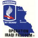 Army 173d Brigade - IRAQ Airborne Decal