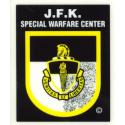 JFK Special Warfare Center Decal