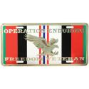 Operation Enduring Freedom License Plate