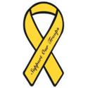 Yellow Ribbon Support Our Troops Mini Magnet