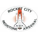  ROCKET CITY REDSTONE ARESNAL OVAL MAGNET