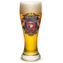 USMC BADGE OF HONOR PILSNER GLASS