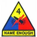 Army 4th Armored Division Patch