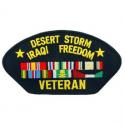 Desert Storm/Iraqi Freedom Veteran Hat Patch