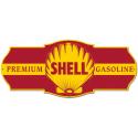 Premium Shell Gasoline plasma metal sign 27 inch by 11 inch.