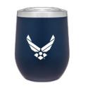 U.S. AIR FORCE 12OZ DOUBLE WALL STAINLESS STEEL TUMBLER