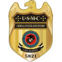 USMC CID Badge - Color  Decal