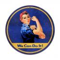 Rosie The Riveter - all  Metal Sign