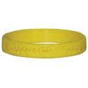 Patriotic and Veteran Support Our Troops Yellow Silicone Wrist Bracelet