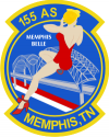 155th Airlift Squadron  Decal      