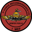 1st Force Recon Co I MEF Decal