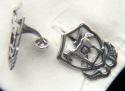 10th Special Forces 1950's beret badge Sterling Silver Cuff Links