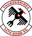 34th Bomb Squadron Decal 