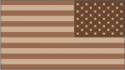 50 Star Flag Desert Camo (Reversed) Decal