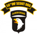 58th Infantry Scout Dog Decal    
