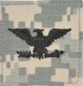 Army Colonel Rank ACU Velcro Patch
