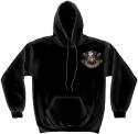 American Soldier, True Patriot, black hooded sweat-shirt FRONT