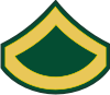 Army E-3 PFC Private First Class