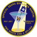 The Official Osama Bin Laden Martini all Metal Sign.