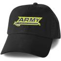 ARMY Black Knight Sword Direct Embroidered Black Ball Cap