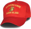 US Marine Corps Eagle Globe and Anchor Base Parris Island Direct Embroidered Red