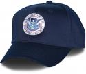 Homeland Security Logo Direct Embroidered Navy Ball Cap