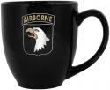 Army 101st Airborne Gold Foiled Black Bistro Mug