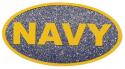 Navy Glitter CarCal Decal