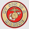 My Son is A Marine with Eagle Globe and Anchor Logo Decal