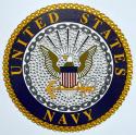 UNITED STATES NAVY SEAL RHINESTONE DECAL