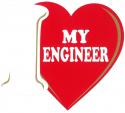 I <3 MY ENGINEER DECAL