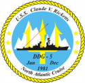 DDG-5 Cruise Decal