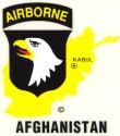 101st  Airborne Afghanistan Decal