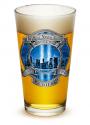 911 FIREFIGHTER BLUE SKIES WE WILL NEVER FORGET PINT GLASS