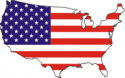 Flag - US Map  Decal