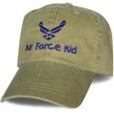 Air Force Kid with Wing Kids Direct Embroidered Ball Cap, Available in Fall Colo